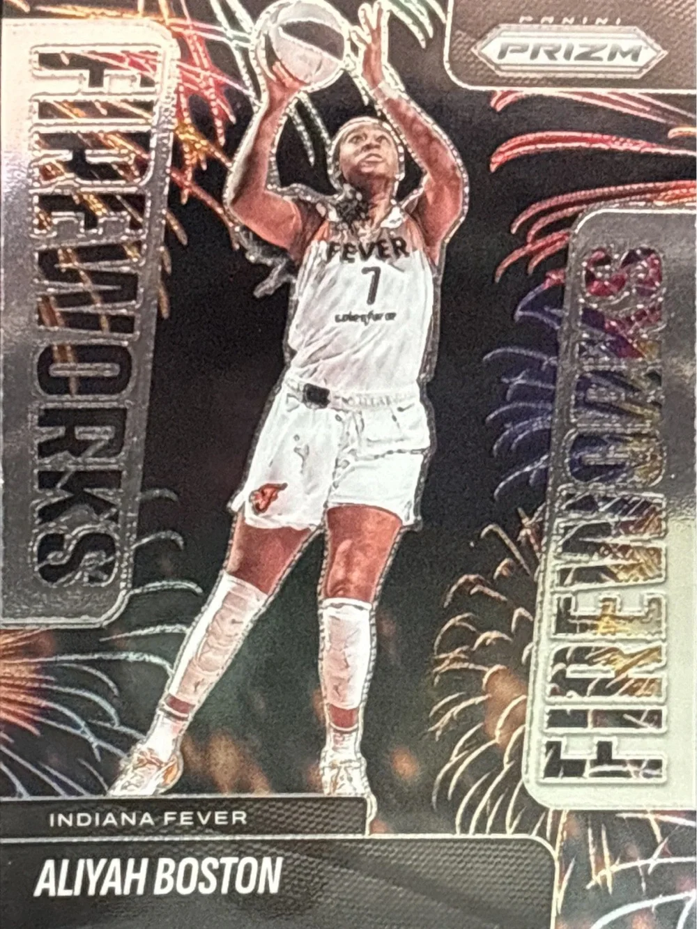 Panini Prizm Aliyah Boston Fireworks Basketball Card